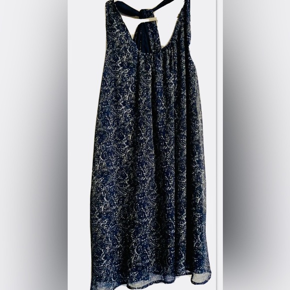 Converse One Star Womens Sundress L Blues T Strap Back Target Cute Summer Shift - Picture 2 of 13